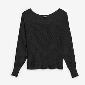 Open Stitch Dolman Sweater